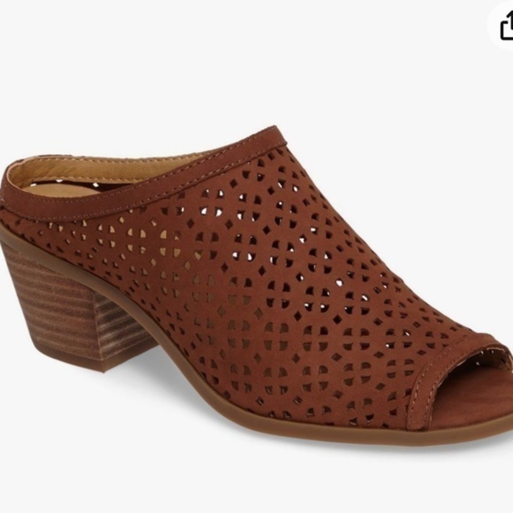 Lucky Brand brown leather mule NWOT size 8.5